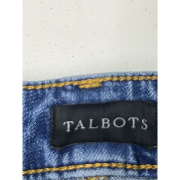 Talbots Women’s Size 10 High Wast Relaxed Fit Straight Leg Cotton Blue Jeans in - Picture 5 of 11
